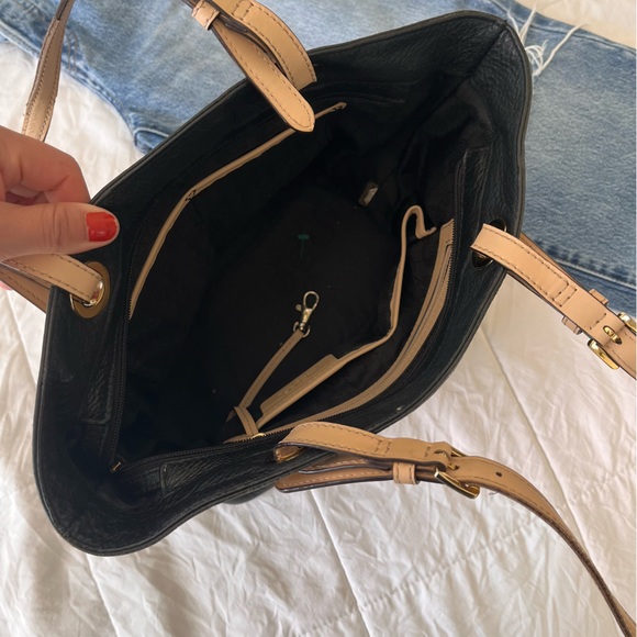 Michael Kors‎ Black Shoulder Tote Leather Bag/purse - Picture 3 of 6